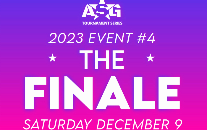 Title artwork for the ASG tournament series event 4 2023